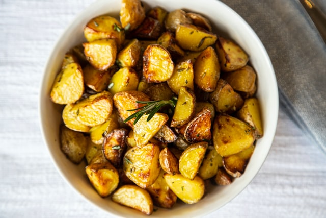 golden roasted potatoes