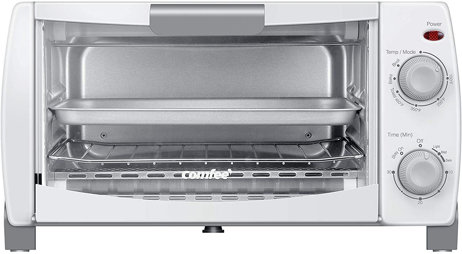 COMFEE' 1000 Watt Toaster Oven Countertop, 4-Slice