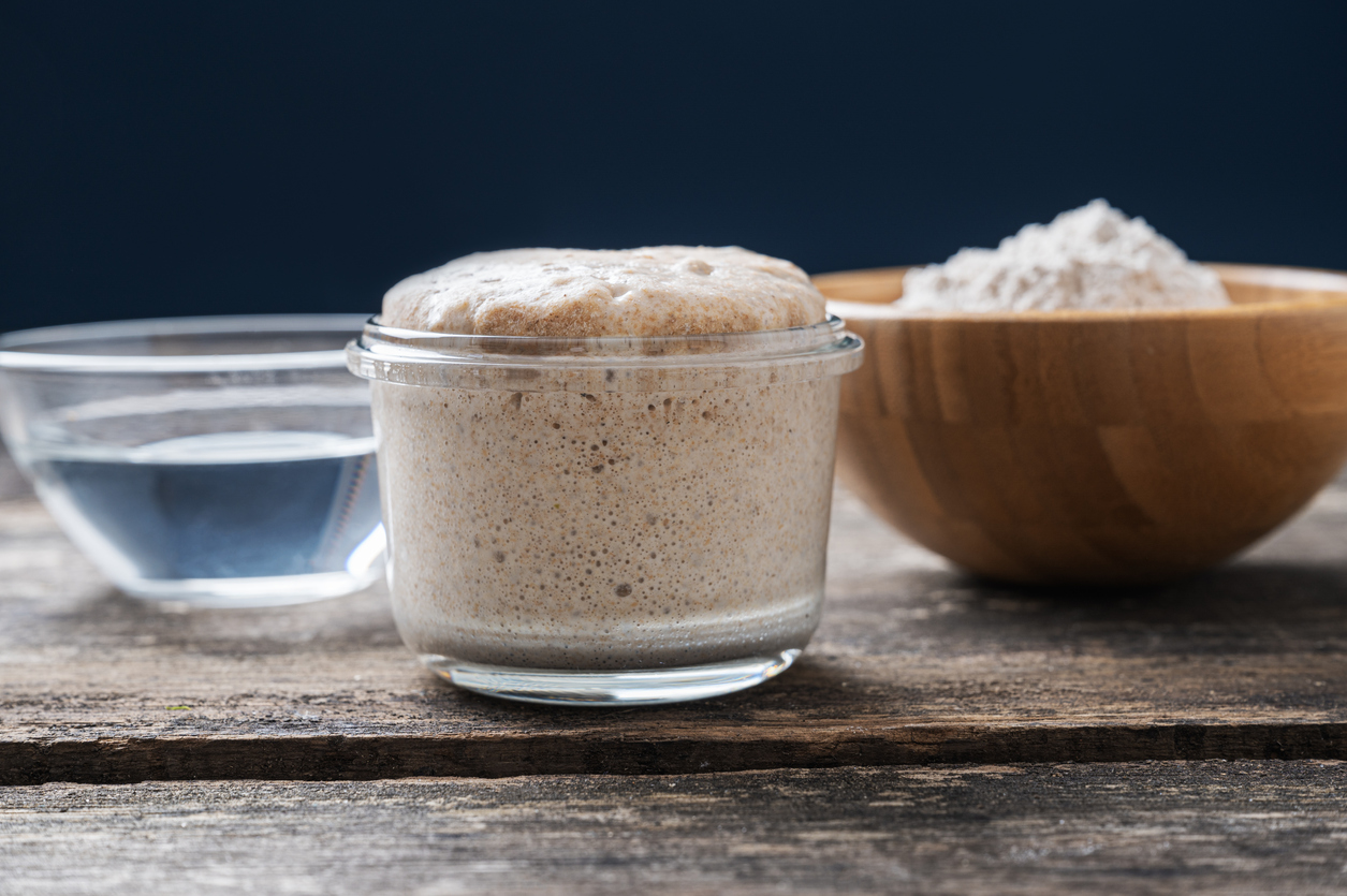 sourdough-starter-water-and-flour