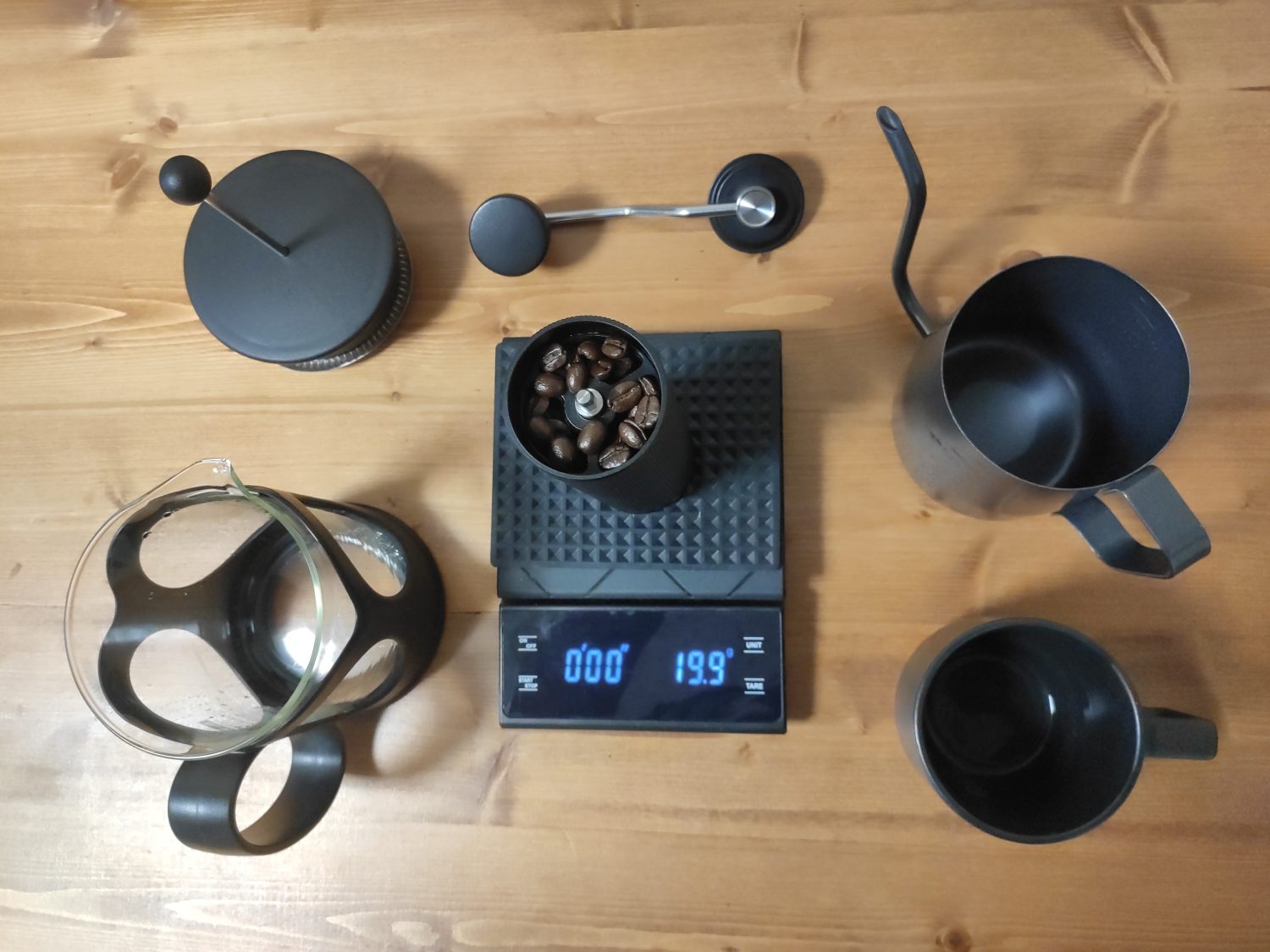 top-view-of-coffee-equipment 