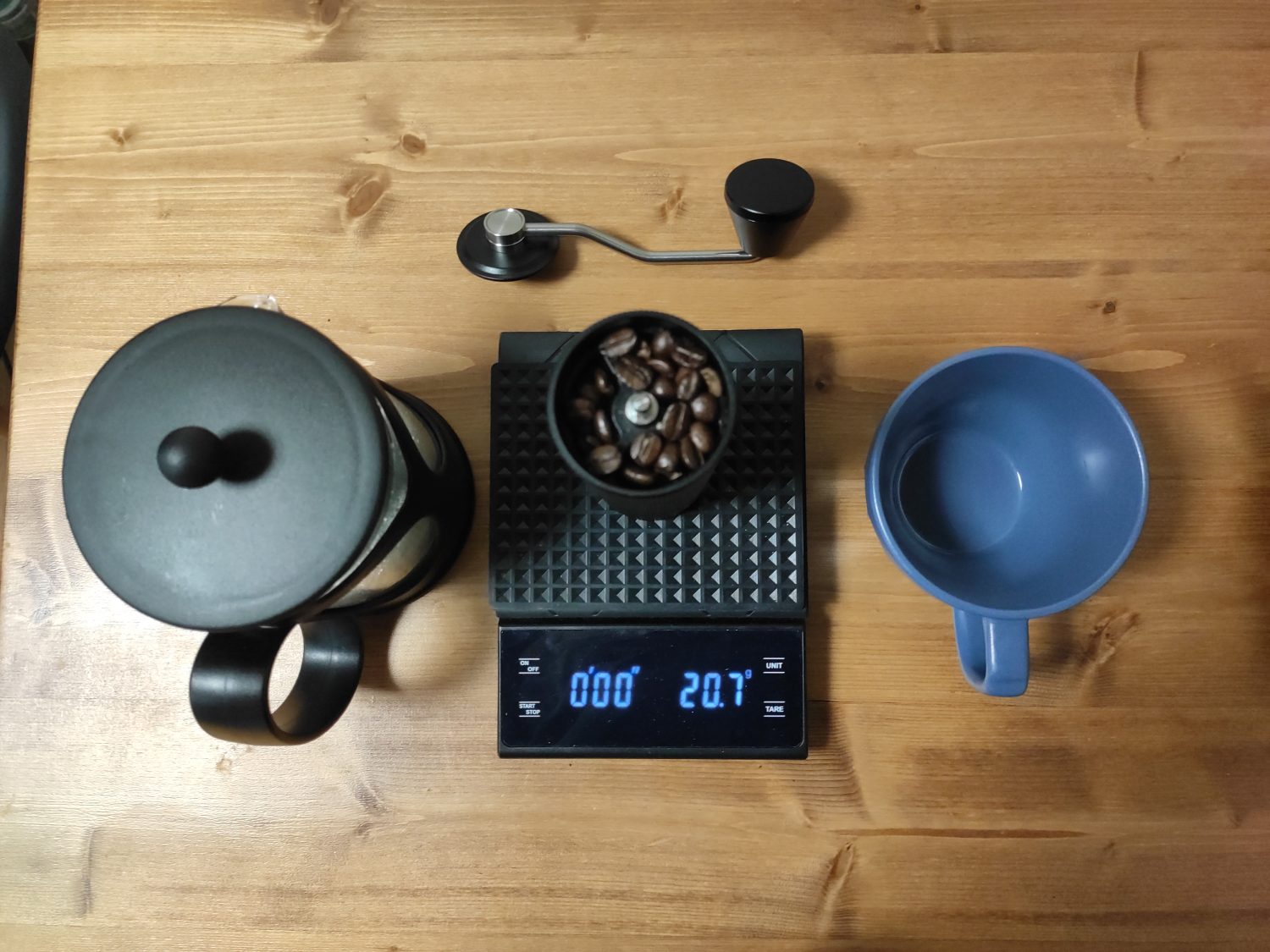 beans-in-coffee-grinder-top-view